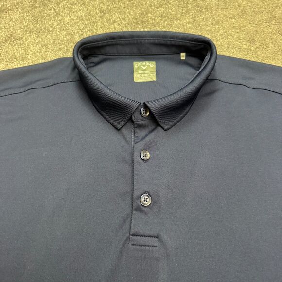 Callaway Opti-Dri Golf Polo Shirt Men 3XL Navy Blue Moisture Wicking Performance - Picture 3 of 11